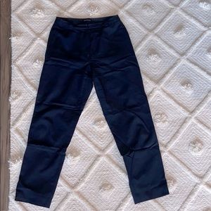 High waisted navy blue dress pants